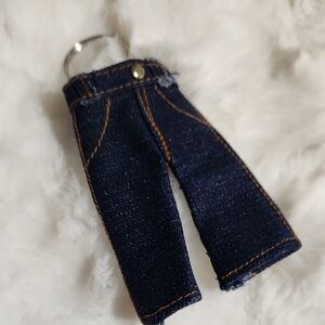 Minature Denim Jeans Keychain